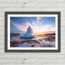 Load image into Gallery viewer, Geyser Eruption in Reykjavik Iceland