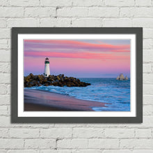 Load image into Gallery viewer, Walton Lighthouse at Sunset