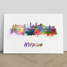 Load image into Gallery viewer, Mexico City Skyline Watercolour