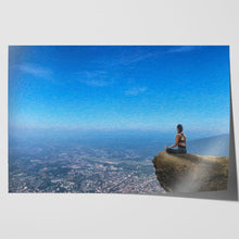 Load image into Gallery viewer, Yoga Woman Relaxing in Nature Oil Painting