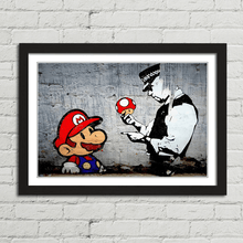 Load image into Gallery viewer, Mario Cop Police Banksy