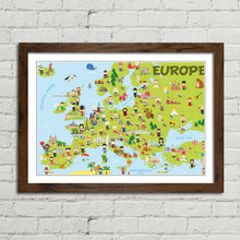 Load image into Gallery viewer, Europe Map Kids Learning Nationalities