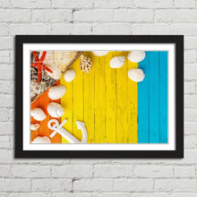 Load image into Gallery viewer, Colourful Wooden Background Sea Shells