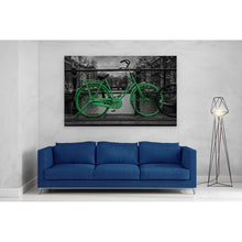 Load image into Gallery viewer, Green Bike on Bridge Amsterdam