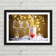 Load image into Gallery viewer, Wine Glasses and Love Heart