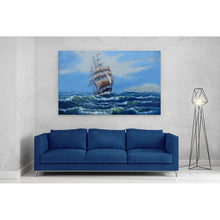 Load image into Gallery viewer, Sailing Ship Ocean Journey Oil Painting