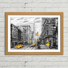 Load image into Gallery viewer, New York Street Empire State Oil Painting