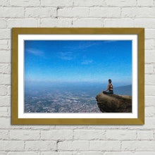 Load image into Gallery viewer, Yoga Woman Relaxing in Nature Oil Painting