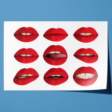 Load image into Gallery viewer, Full Red Lips Mouth