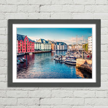 Load image into Gallery viewer, Alesund Port Town Norway