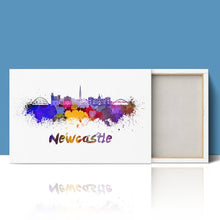 Load image into Gallery viewer, Newcastle Skyline in Watercolour Paint