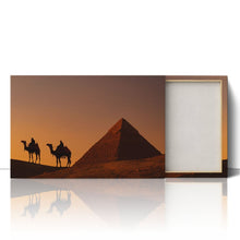 Load image into Gallery viewer, Camels at Dawn Pyramids