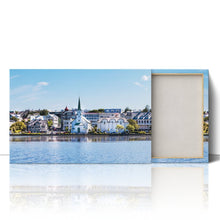 Load image into Gallery viewer, Reykjavik Lake Quay Church Iceland