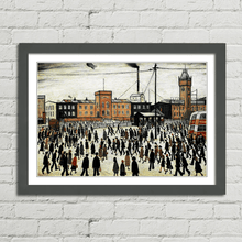 Load image into Gallery viewer, LS Lowry Going To Work Painting 1943