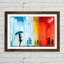Load image into Gallery viewer, Umbrella Girl Banksy Children Inspired
