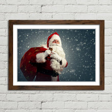 Load image into Gallery viewer, Santa Claus Sack of Presents Snow Christmas