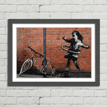 Load image into Gallery viewer, Banksy Hula Bicycle Girl