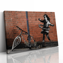 Load image into Gallery viewer, Banksy Hula Bicycle Girl