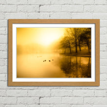 Load image into Gallery viewer, Golden Morning Fog Duck Pond