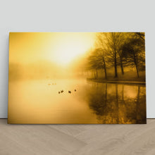 Load image into Gallery viewer, Golden Morning Fog Duck Pond