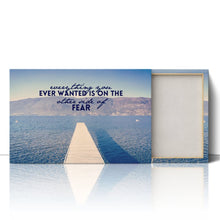 Load image into Gallery viewer, On the Other Side of Fear Motivational Quote