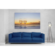 Load image into Gallery viewer, Wine Glasses at Sunset