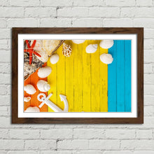 Load image into Gallery viewer, Colourful Wooden Background Sea Shells