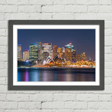 Load image into Gallery viewer, Sydney Harbour Skyline at Night