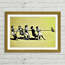 Load image into Gallery viewer, Banksy Blek Le Rat Inspired Tug of War
