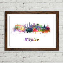 Load image into Gallery viewer, Mexico City Skyline Watercolour