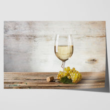 Load image into Gallery viewer, Glass of White Wine and Grapes