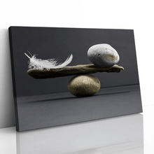 Load image into Gallery viewer, Feather and Stone Balance