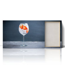 Load image into Gallery viewer, Gin Glass with Strawberry and Ice