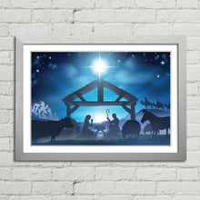 Load image into Gallery viewer, Christmas Nativity Scene Star Manger Crib