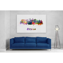 Load image into Gallery viewer, Mexico City Skyline Watercolour