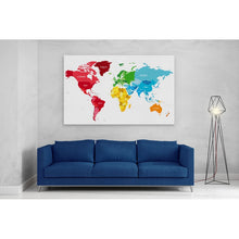 Load image into Gallery viewer, World Map Countries Continents Political