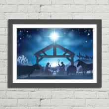 Load image into Gallery viewer, Christmas Nativity Scene Star Manger Crib