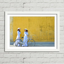 Load image into Gallery viewer, Traditional Girls on Bikes Hoi An