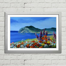 Load image into Gallery viewer, Mountain Sea Flowers Oil Painting