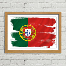 Load image into Gallery viewer, Portugal Flag Brush Paint