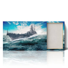 Load image into Gallery viewer, Warship Sailing through the Atlantic
