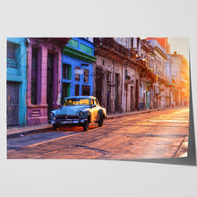 Load image into Gallery viewer, Vintage Blue Car Havana Cuba