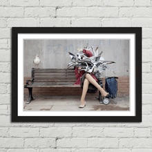 Load image into Gallery viewer, Banksy Seagull Attack