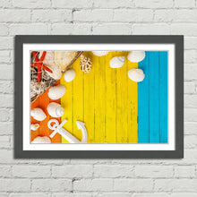 Load image into Gallery viewer, Colourful Wooden Background Sea Shells