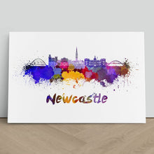 Load image into Gallery viewer, Newcastle Skyline in Watercolour Paint