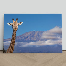 Load image into Gallery viewer, Giraffe near Mount Kilimanjaro