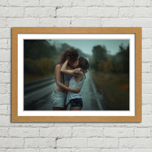 Load image into Gallery viewer, Girls Kissing in the Rain