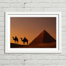 Load image into Gallery viewer, Camels at Dawn Pyramids