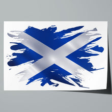 Load image into Gallery viewer, Scotland Flag Brush Paint