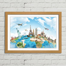 Load image into Gallery viewer, Travel the World Monuments Map